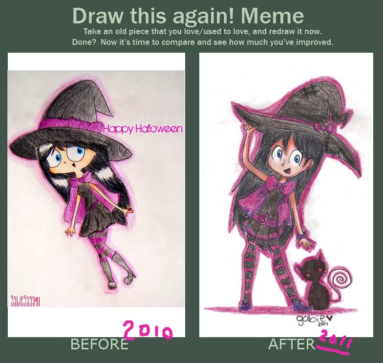 Halloween Draw this again meme