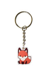 1 Inch Clear Acrylic Keychain / Cell Phone Charm