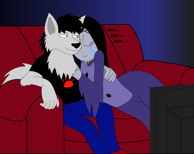 Couple time - Misery and locky wolf - ruby gloom