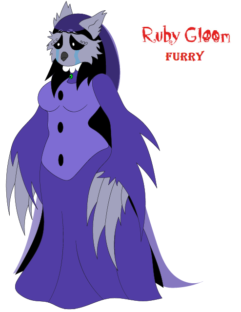 Ruby gloom - misery furry version