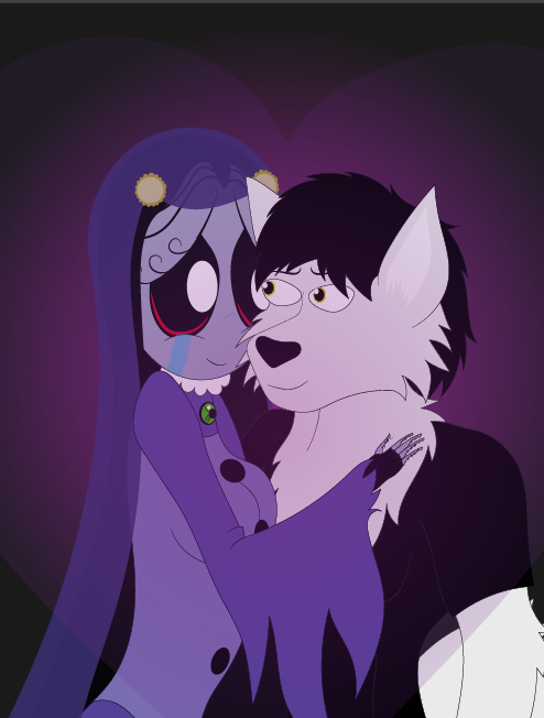 come to me cutie - misery and locky wolf