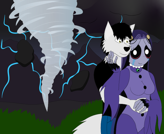 a normal date - misery and locky wolf (ruby gloom)