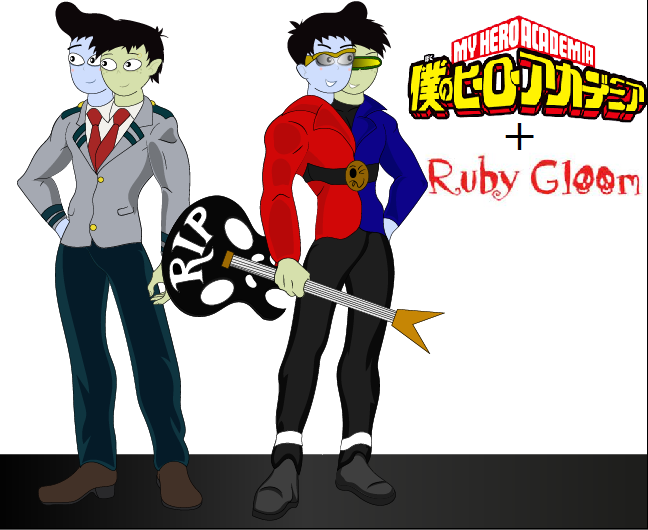BNHA + ruby gloom -frank and len