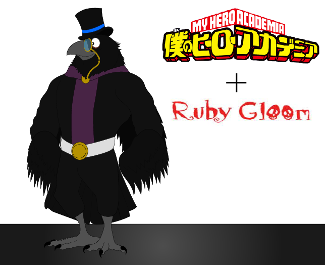 BNHA + ruby gloom - Poe