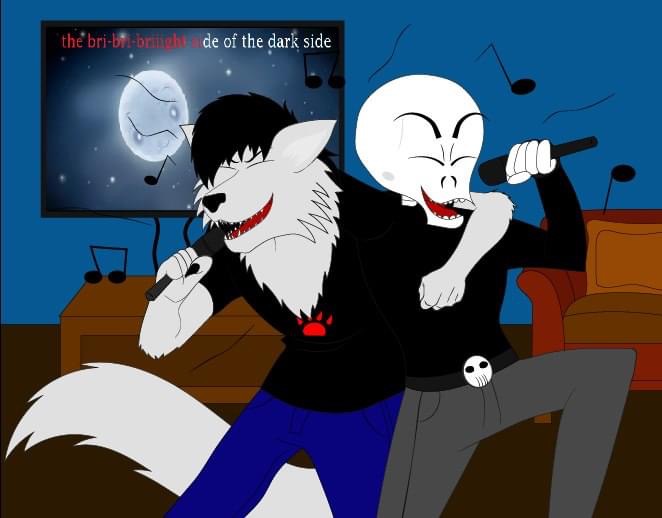 Karaoke friends - skullboy and locky wolf