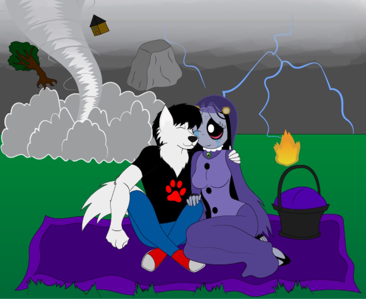 Its a good day for a picnic - misery x Locky wolf