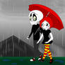 its rainning love - ruby gloom x skullboy