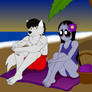 Beach time - Misery x Locky wolf