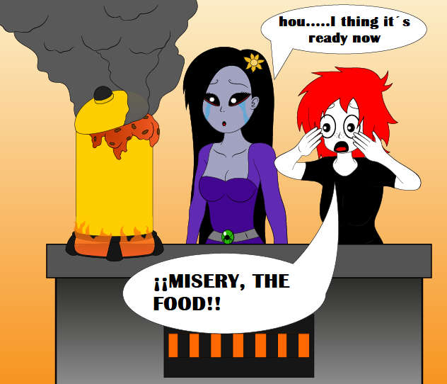 misery and ruby gloom in the kitchen