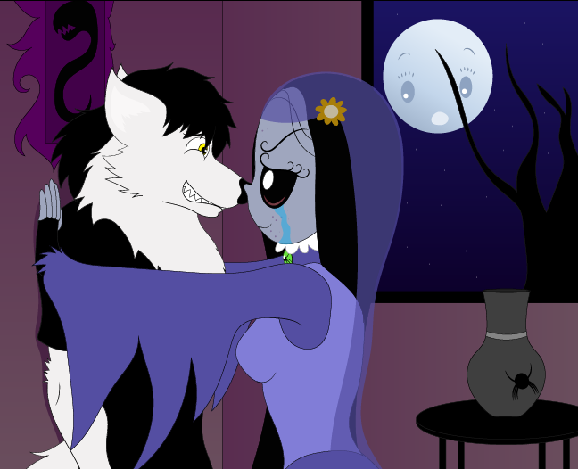 Do you like me ? - misery and locky wolf