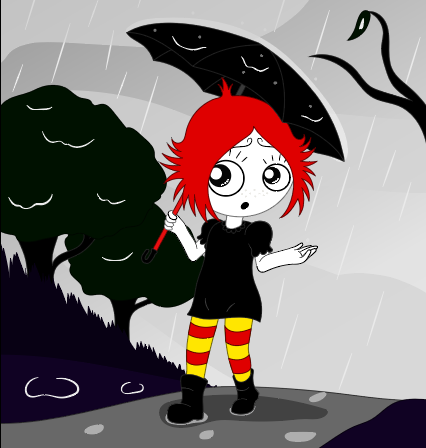 its rainning in gloomsville - ruby gloom