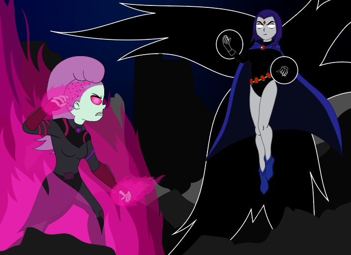 death battle in the darkness - Ash Graven vs Raven