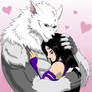 Cuddle Wolf - Silver wolf and psylocke