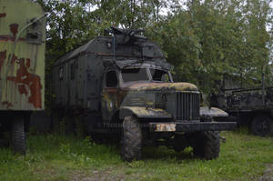 Rusty army truck