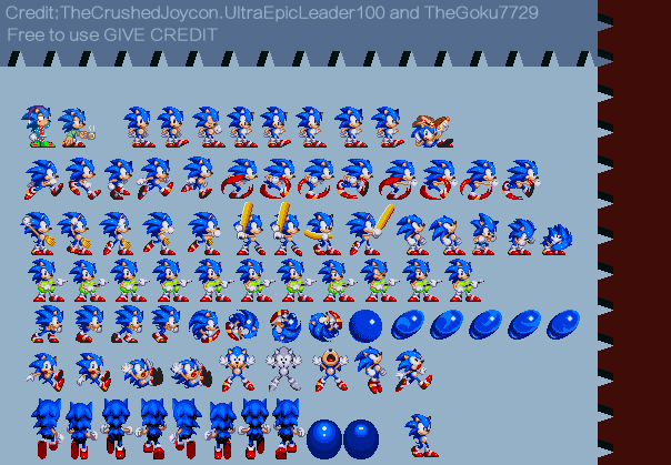 Sonic Chaos Genesis Sheet by CrazyLifeGamer on DeviantArt