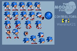 Modgen sonic sprites sheet by SonicFanSheet on DeviantArt