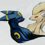 Umbreon and Ninetales