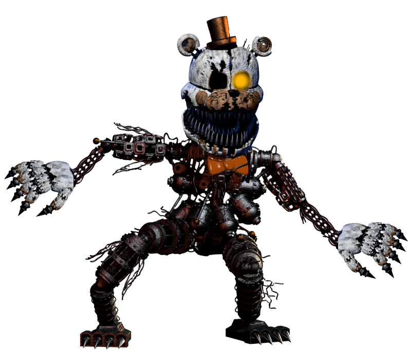 Nightmare Molten Freddy Salvage - Nightmare Molten Freddy, HD Png Download  - vhv