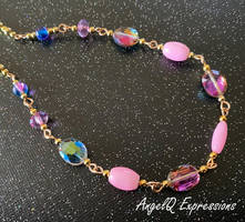 Pinkalicious Beaded Necklace OOAK