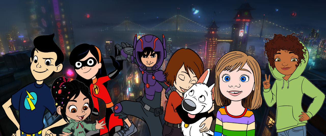 Hiro Penny Wilbur Violet Riley Tip Vanellope by heroesofdreams425 on ...