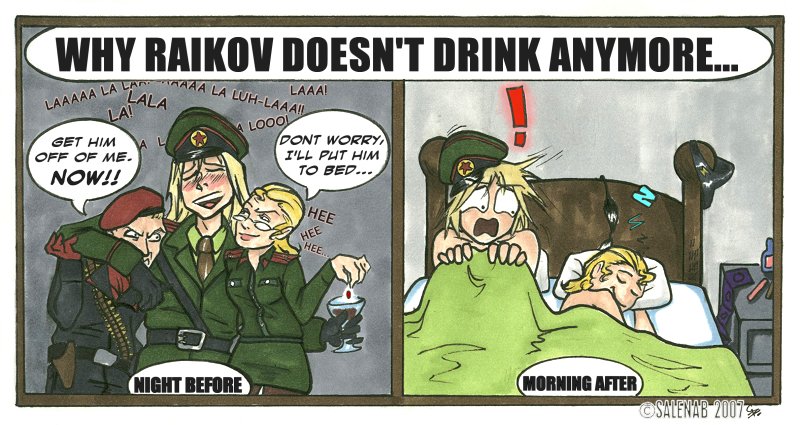 why raikov doesnt drink