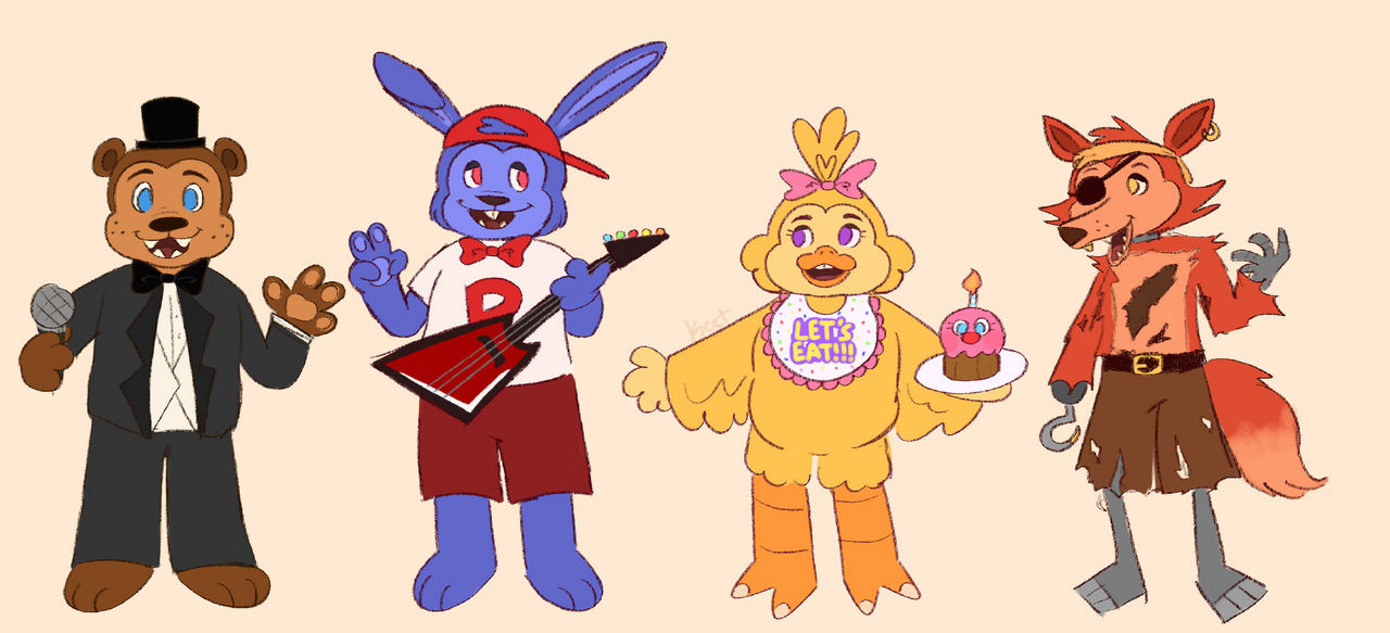 Fnaf 1 Animatronics By Sillygirlmeow On DeviantArt fnaf-1-animatronics-by-sillygirlmeow-on-deviantart