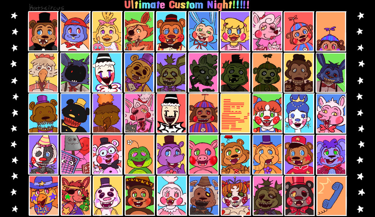Ultimate custom night by sillygirlmeow on DeviantArt