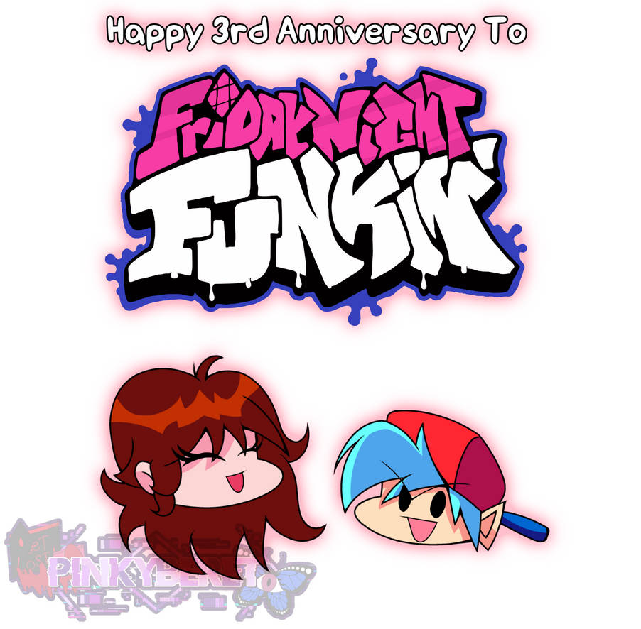 Fnf 3 FNF 3rd Anniversary by PinkyBeretDA on DeviantArt