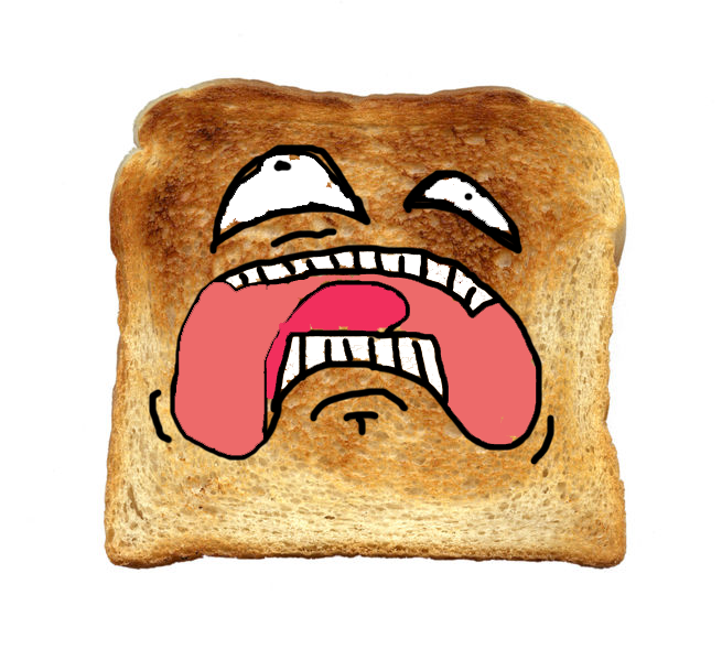 Toaster Rage Face Screaming toast by FLOODmeat on DeviantArt