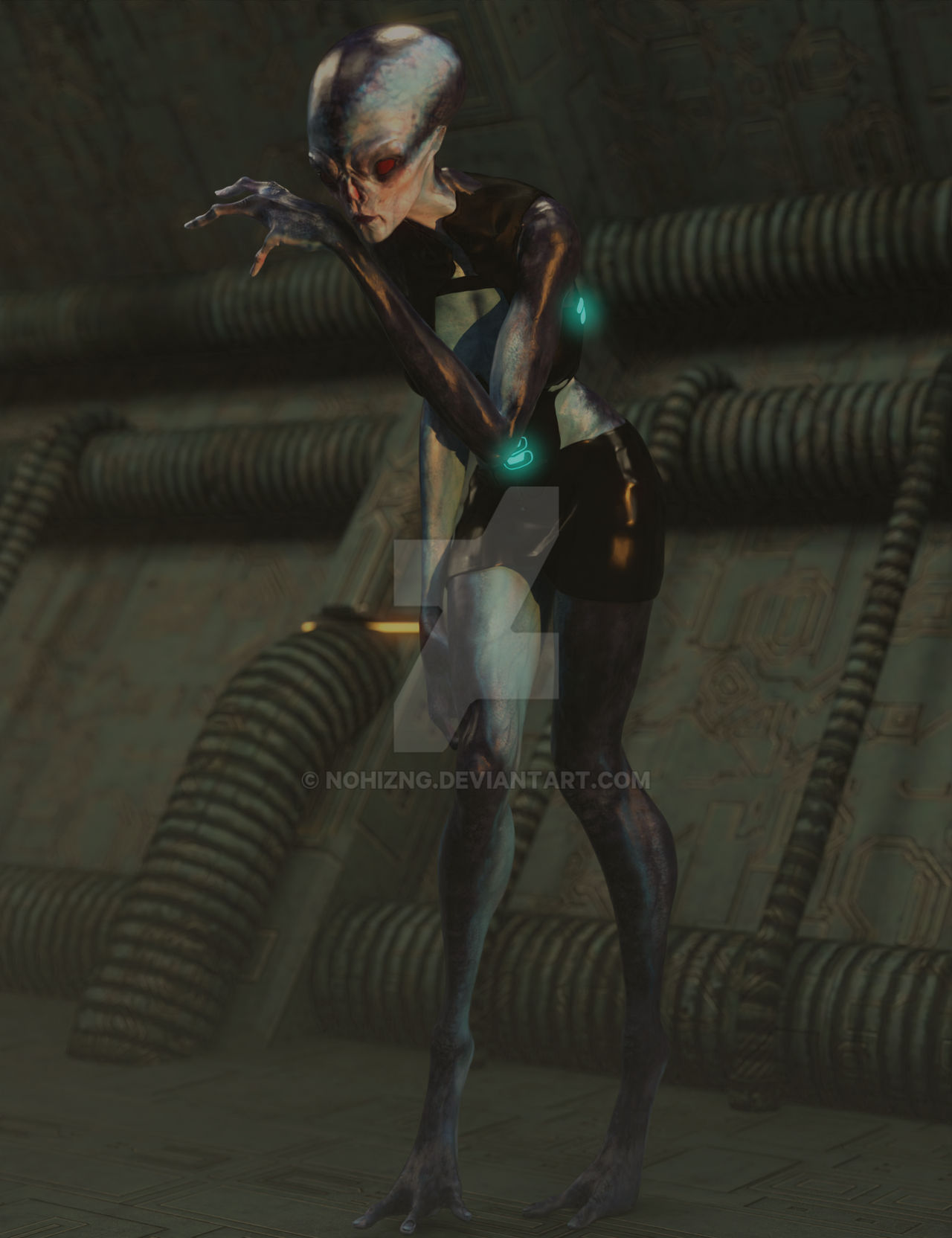 Female Alien Races Deviantart Female Alien by nohizng on DeviantArt