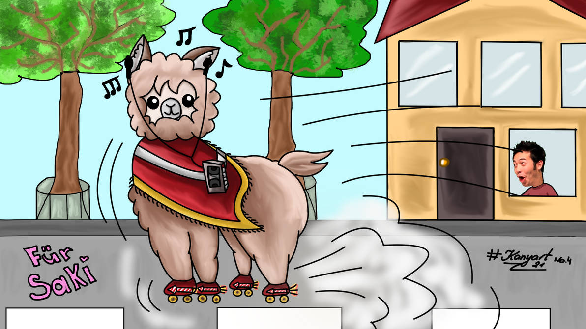 #Kanyart Saki Crazy Lama by KanyaTwitch on DeviantArt