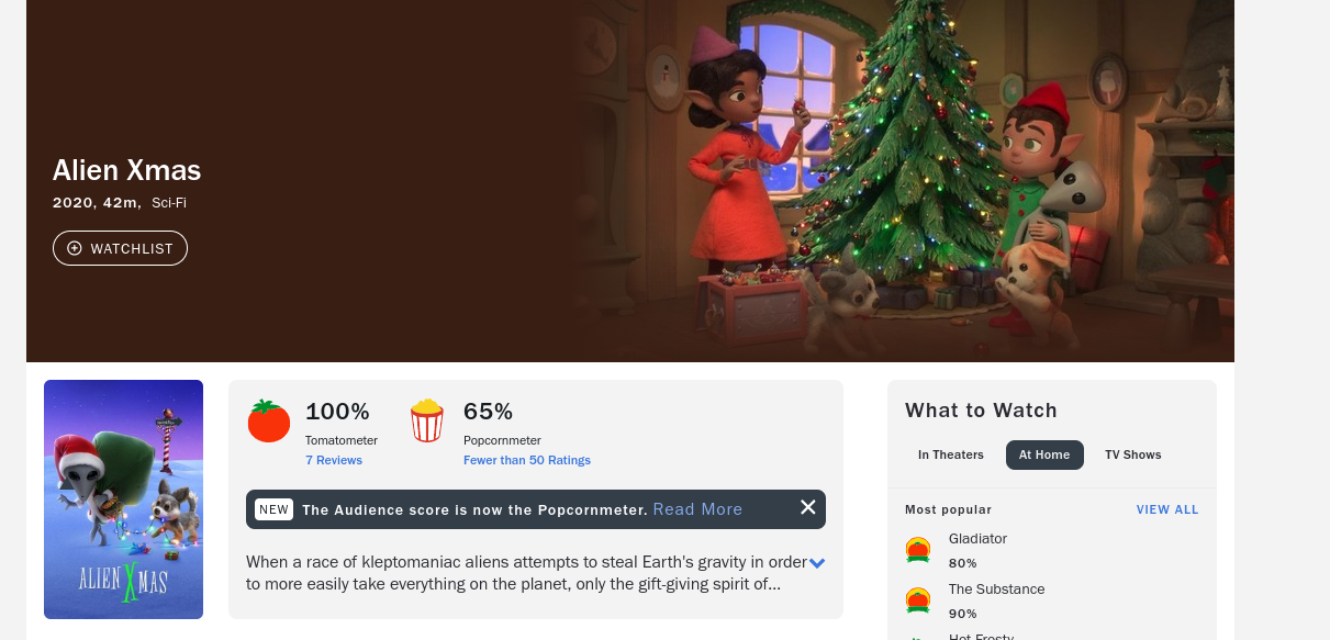 Alien Xmas Rotten Tomato Rating By Spprecure09234 On DeviantArt alien-xmas-rotten-tomato-rating-by-spprecure09234-on-deviantart