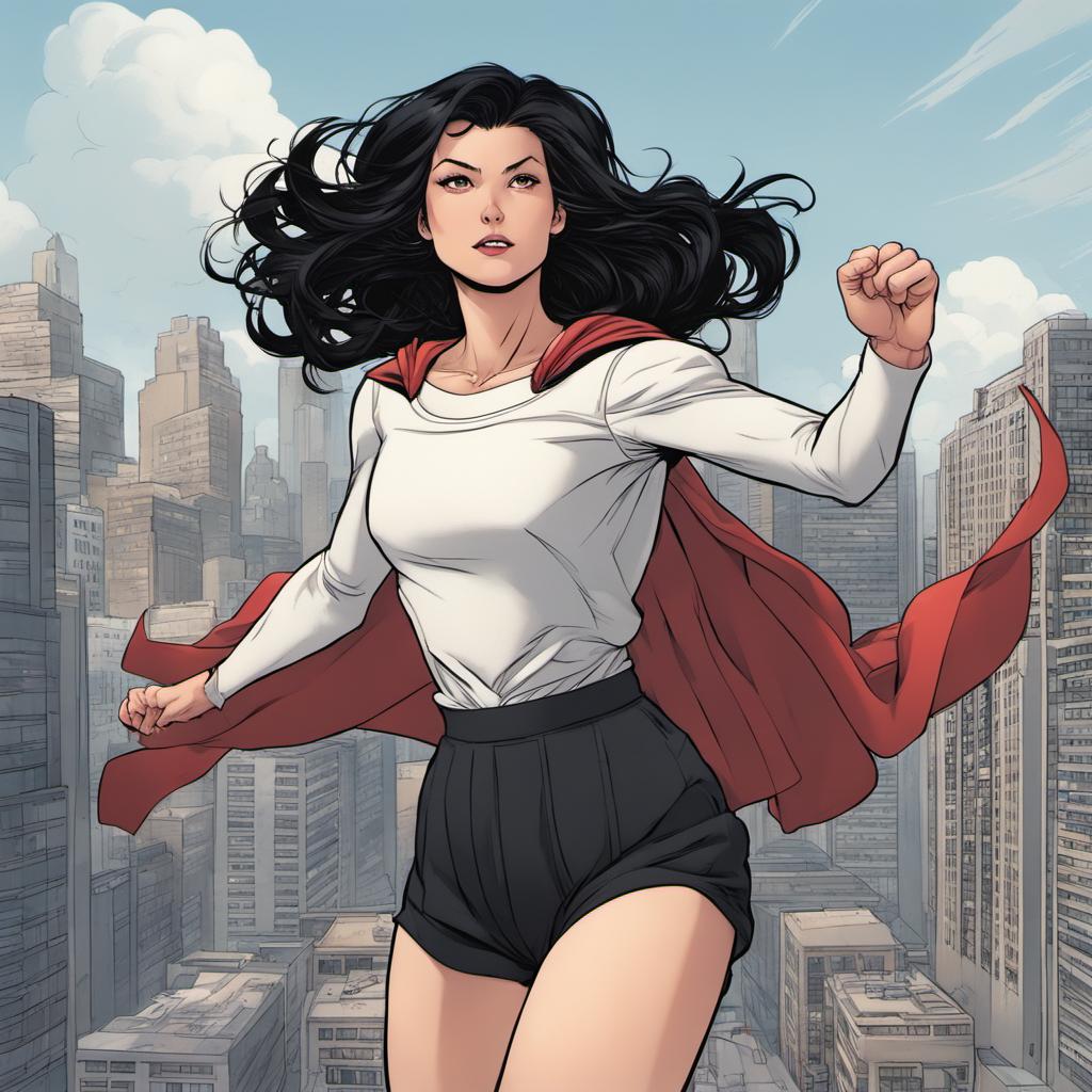 Supergirl Flying Black Hair Black Pleated Shorts By Yan1976 On Deviantart Supergirl Flying Black Hair Black Pleated Shorts By Yan1976 On Deviantart
