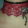 Red-Black Butterfly choker