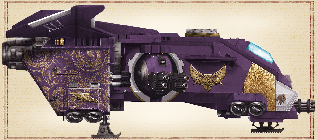 WH30K - Emperor's Children Fire Raptor Gunship by HammerTheTank on ...