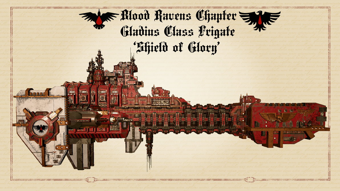 Blood Raspberry Naval WH40K - Blood Ravens Frigate 'Shield of Glory' by HammerTheTank on ...