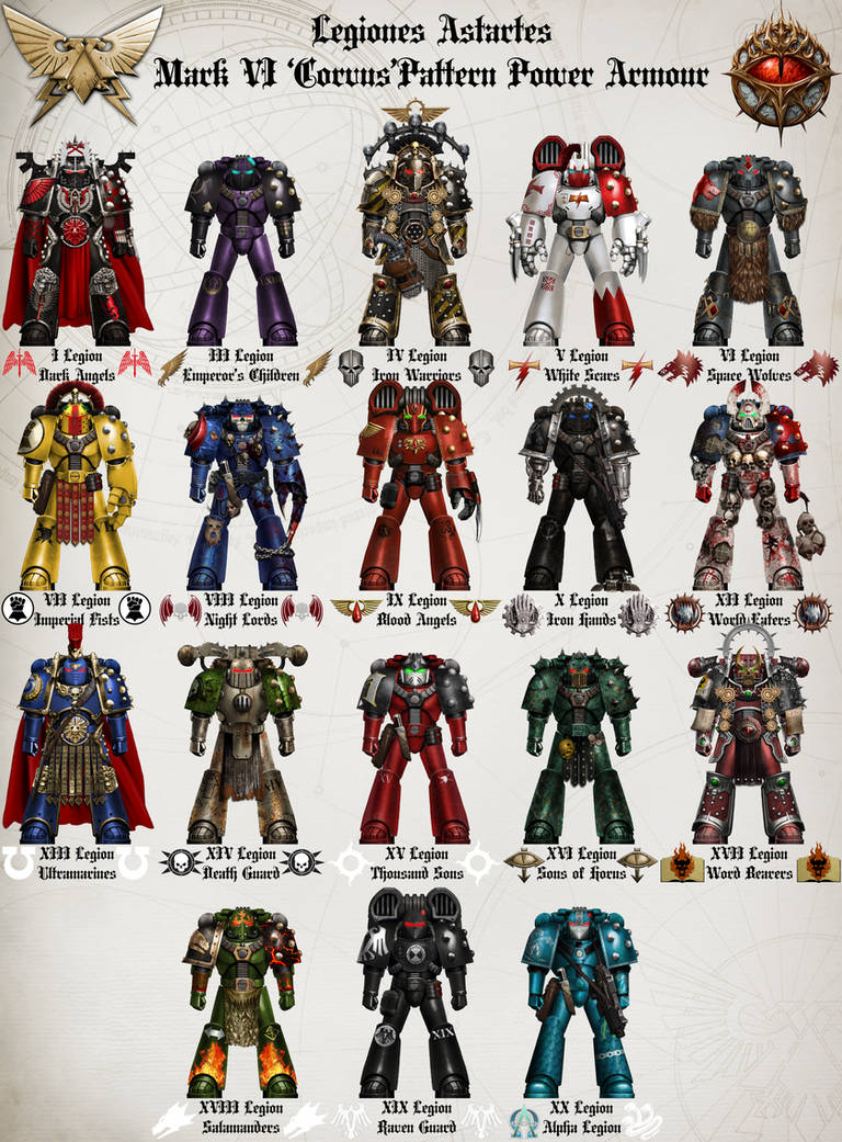 WH30K - Legiones Astartes Mk VI 'Corvus' Armour by HammerTheTank on ...