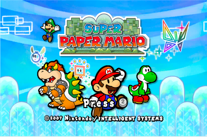 Super Paper Mario Title Screen by Tricia25 on DeviantArt