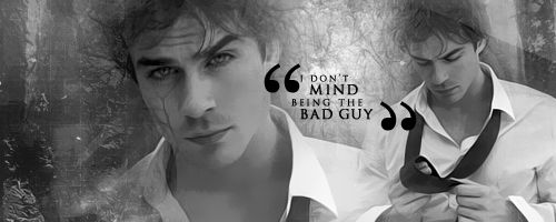 Damon Salvatore 'Bad Guy' Sig