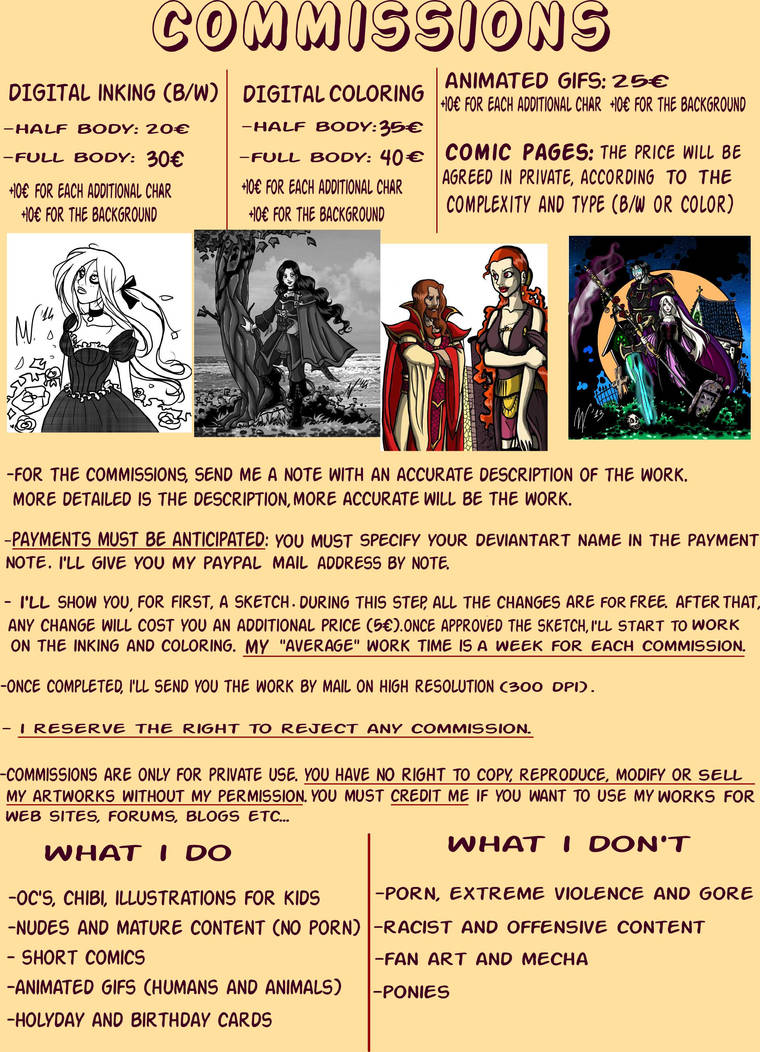 Commissions open! by NocturnaHX Commissions open! by NocturnaHX