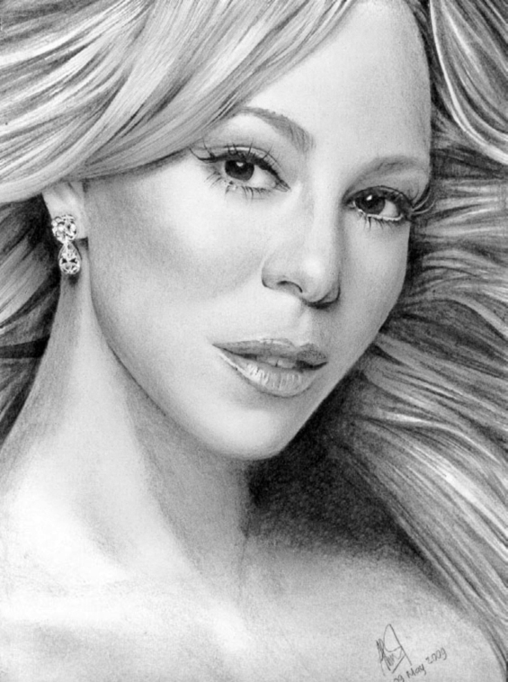 Mariah Carey Glamor Drawing by riefra on DeviantArt