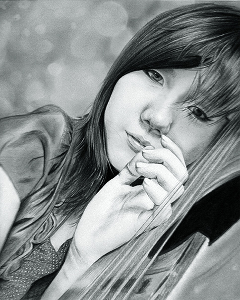 Sal Nath Asian Girl Drawing