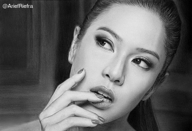 Dian Sastro  Loreal Drawing