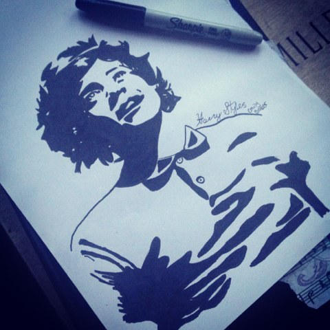 one direction sharpie drawings. by emiilyo1 on DeviantArt