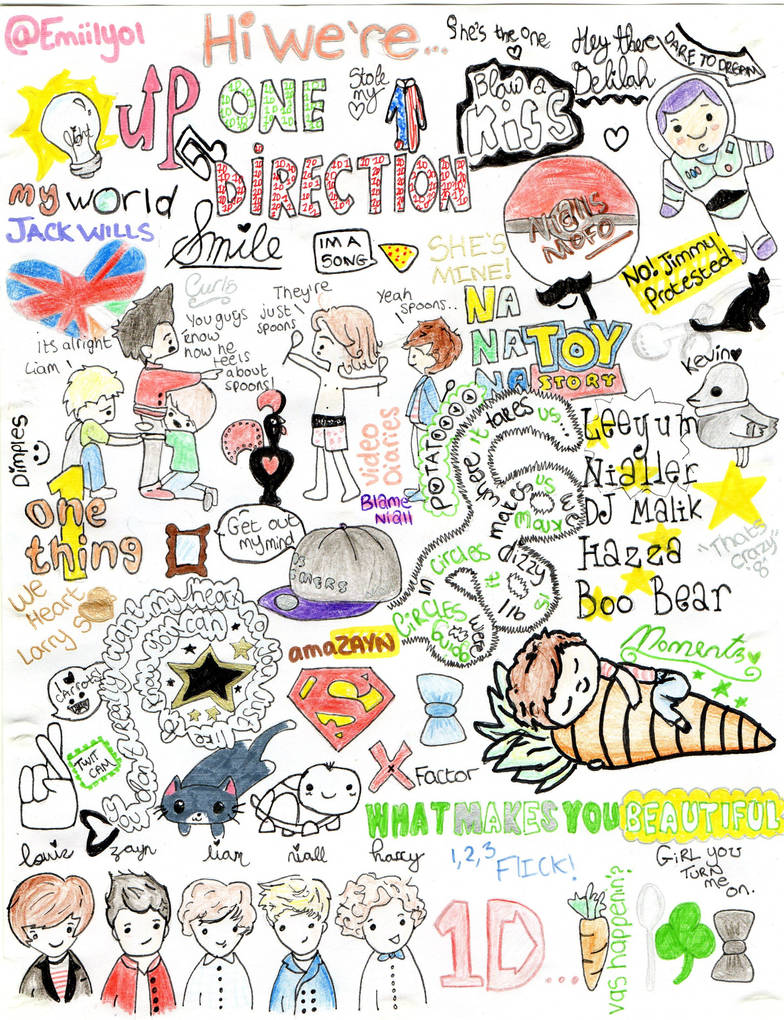 One direction doodle by emiilyo1 on DeviantArt