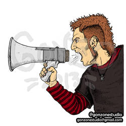 Megaphone demonstrator