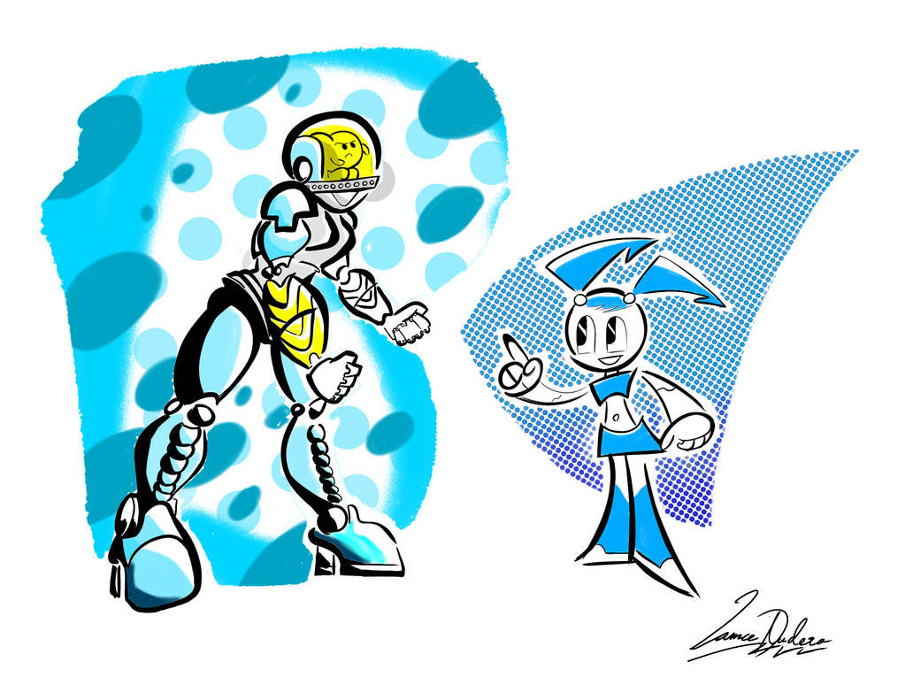 A new bot meets a classic bot by STAR517 on DeviantArt