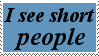 Short People Stamp by AbbieGoth