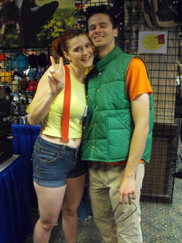 Misty and Brock cosplays