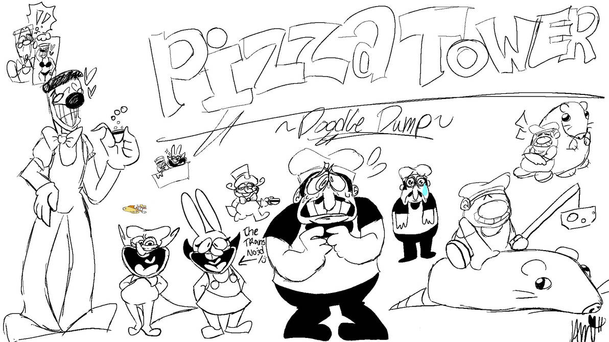 Ponds-of-Ink — Pizza Tower Doodle: “Can't Get Anything in This